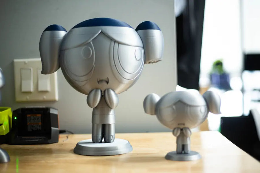Unpainted Pigtail Pal figure. One figure is included in your selected size.